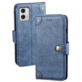 Κάλυμμα Moto G73 5G Μαγνητικό Κουμπί Idewei