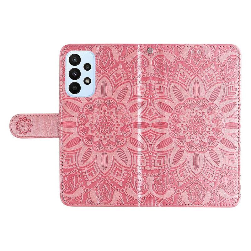 Κάλυμμα Samsung Galaxy M13 με κορδονι Strappy Sunflower