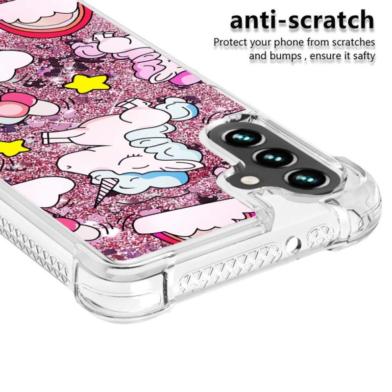 Θήκη Samsung Galaxy A54 5G Glitter Unicorns