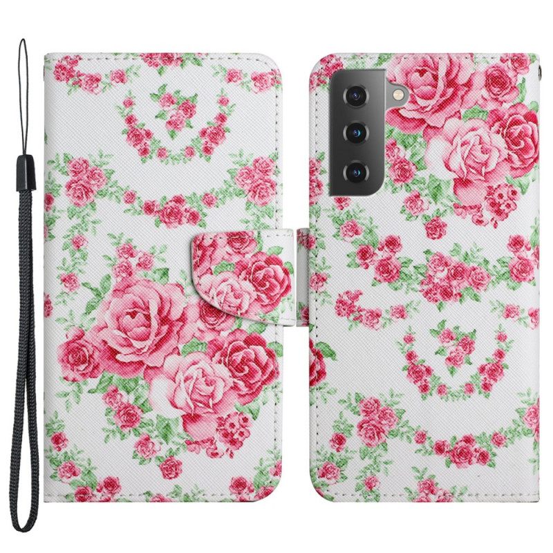 Κάλυμμα Samsung Galaxy S22 Plus 5G Λουλούδια Liberty Royal