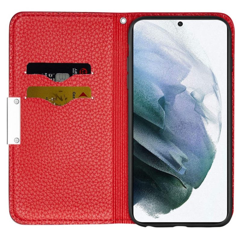 θηκη κινητου Samsung Galaxy S22 Plus 5G Θήκη Flip Faux Leather Litchi Ultra Chic