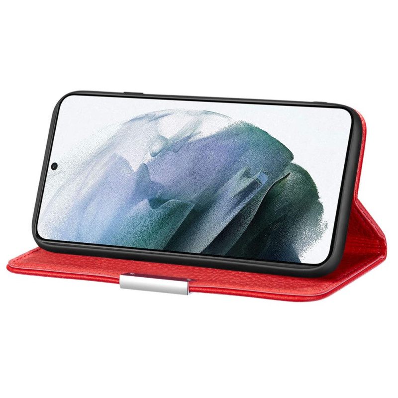 θηκη κινητου Samsung Galaxy S22 Plus 5G Θήκη Flip Faux Leather Litchi Ultra Chic