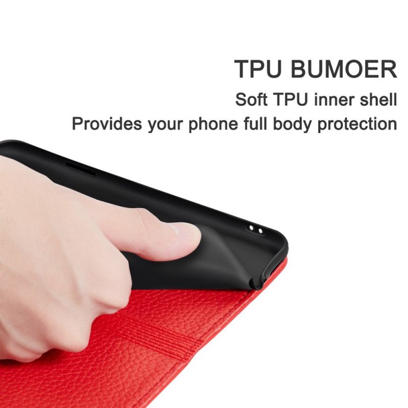 θηκη κινητου Samsung Galaxy S22 Plus 5G Θήκη Flip Faux Leather Litchi Ultra Chic