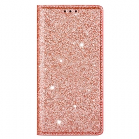 θηκη κινητου Samsung Galaxy S22 Plus 5G Θήκη Flip Στυλ Παγιέτα