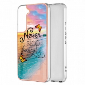 Θήκη Samsung Galaxy S22 Plus 5G Ποτέ Μην Σταματήσετε Να Ονειρεύεστε Πεταλούδες