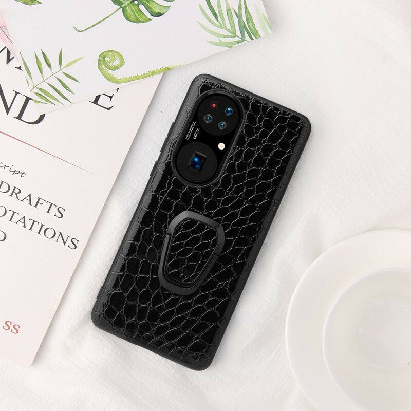 Θήκη Huawei P50 Pro Εφέ Δέρματος Litchi