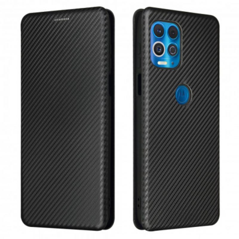 θηκη κινητου Moto G100 Θήκη Flip Άνθρακα Σιλικόνης