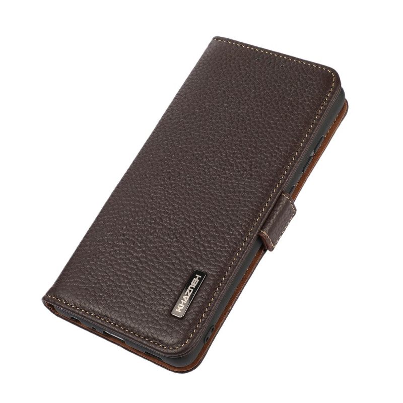 δερματινη θηκη Xiaomi Redmi Note 12 4G Δέρμα Λίτσι Khazneh Rfid