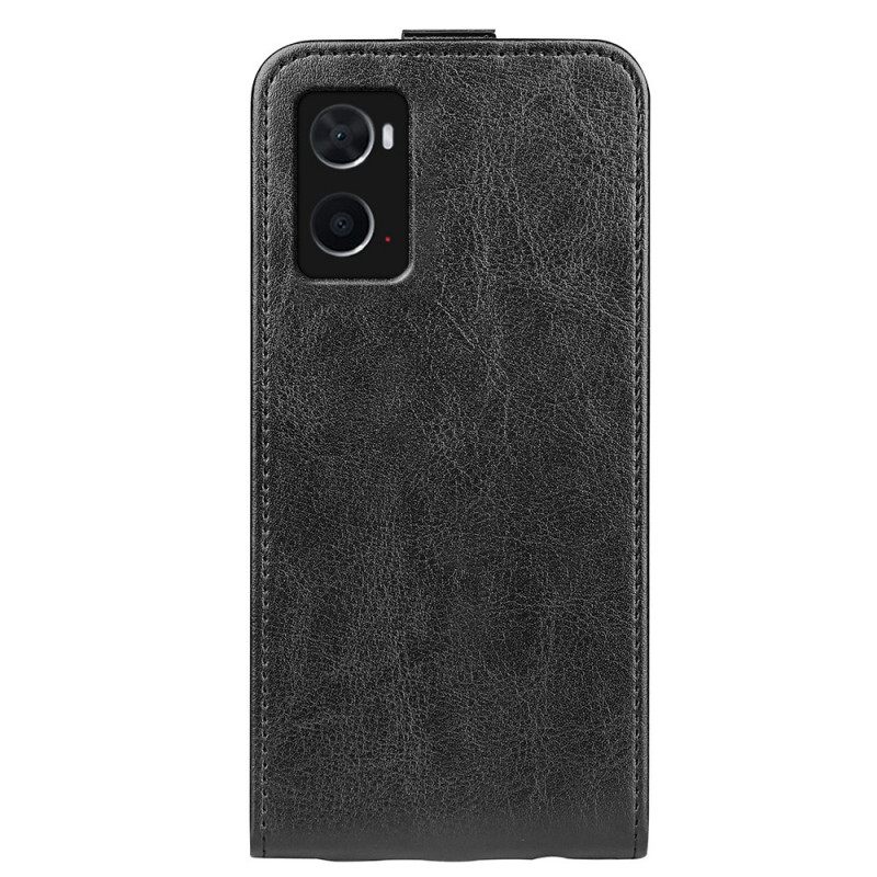 Κάλυμμα Realme 9i Κάθετη Υφή Φερμουάρ Crazy Horse