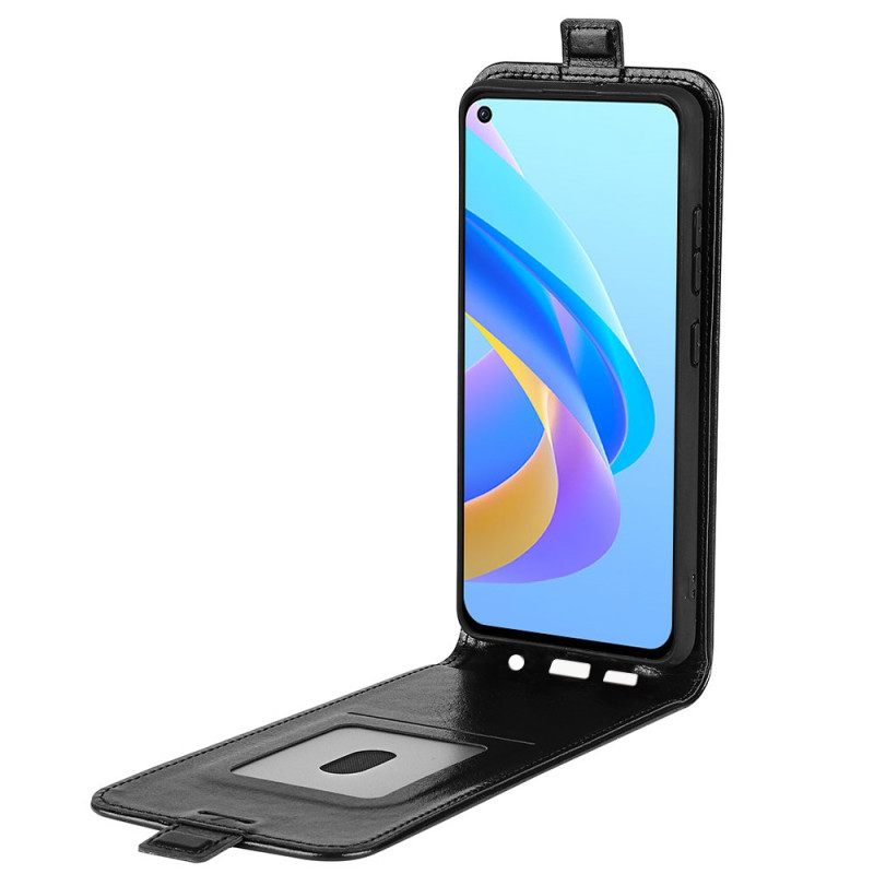 Κάλυμμα Realme 9i Κάθετη Υφή Φερμουάρ Crazy Horse