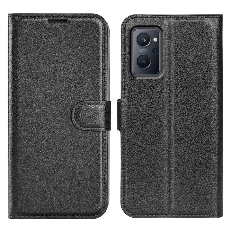 Κάλυμμα Realme 9i Κλασικό Μαγνητικό Κούμπωμα Από Συνθετικό Δέρμα