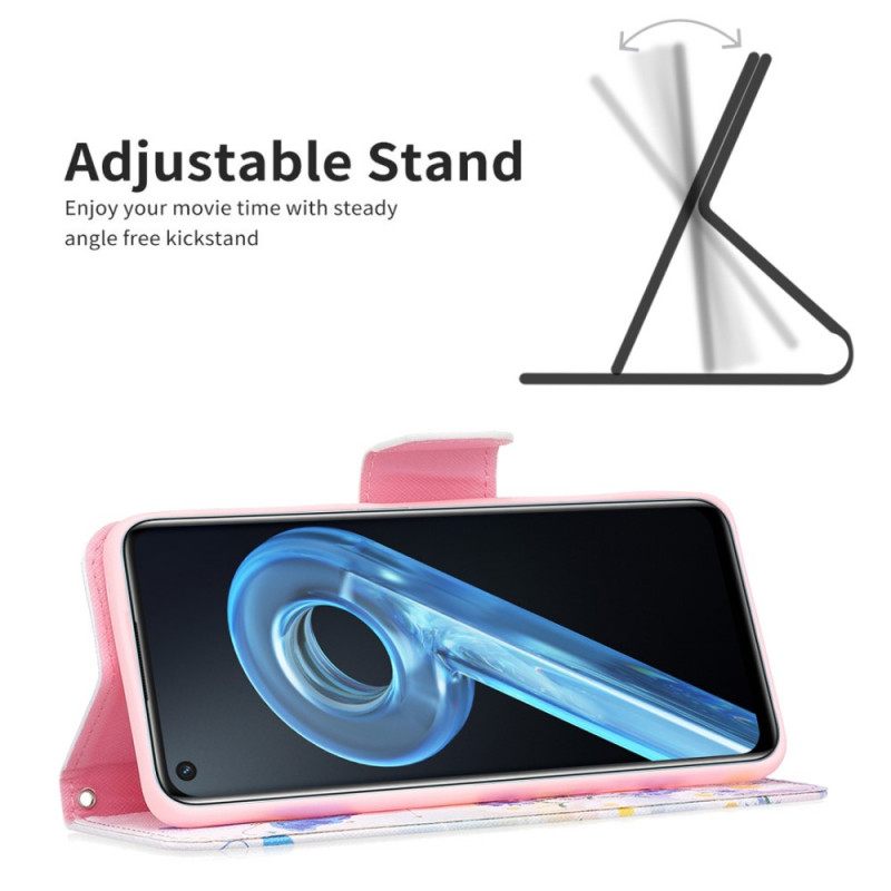 Κάλυμμα Realme 9i Λουλούδια Πεταλούδας Και Παστέλ