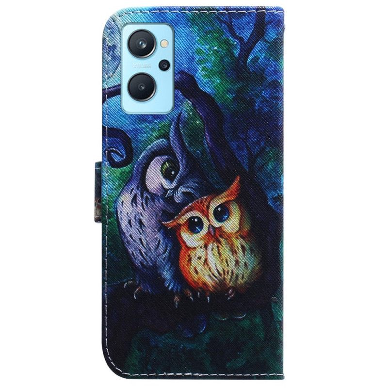 Κάλυμμα Realme 9i Ζωγραφική Με Κουκουβάγιες