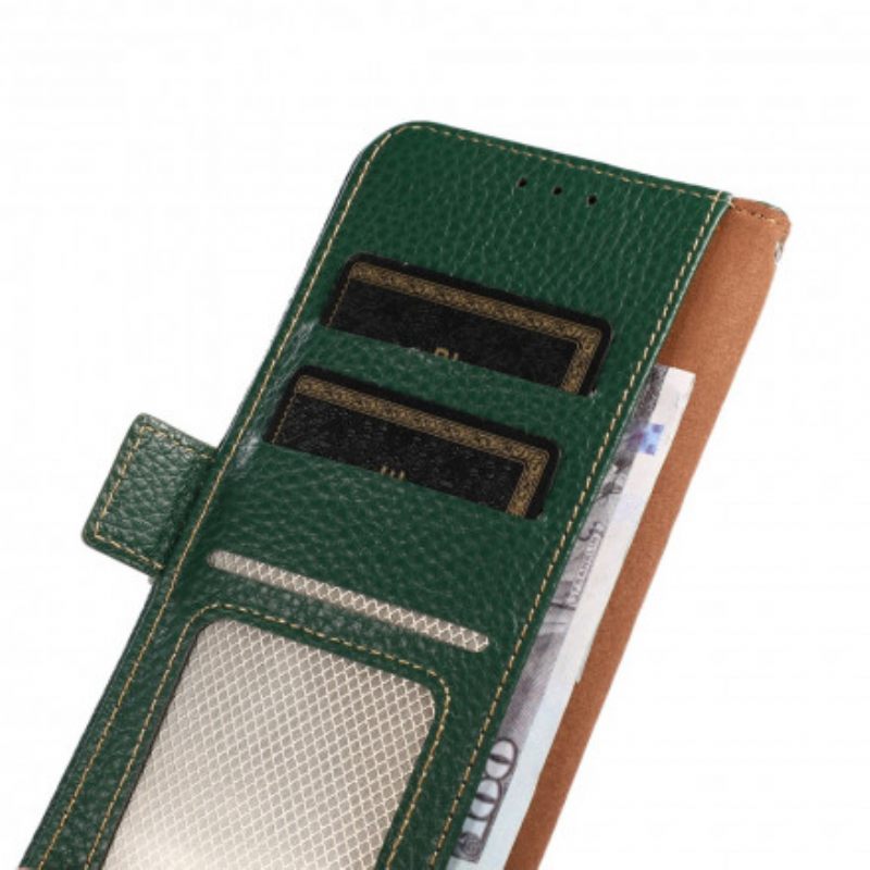 Κάλυμμα Sony Xperia 1 III Δέρμα Λίτσι Khazneh Rfid