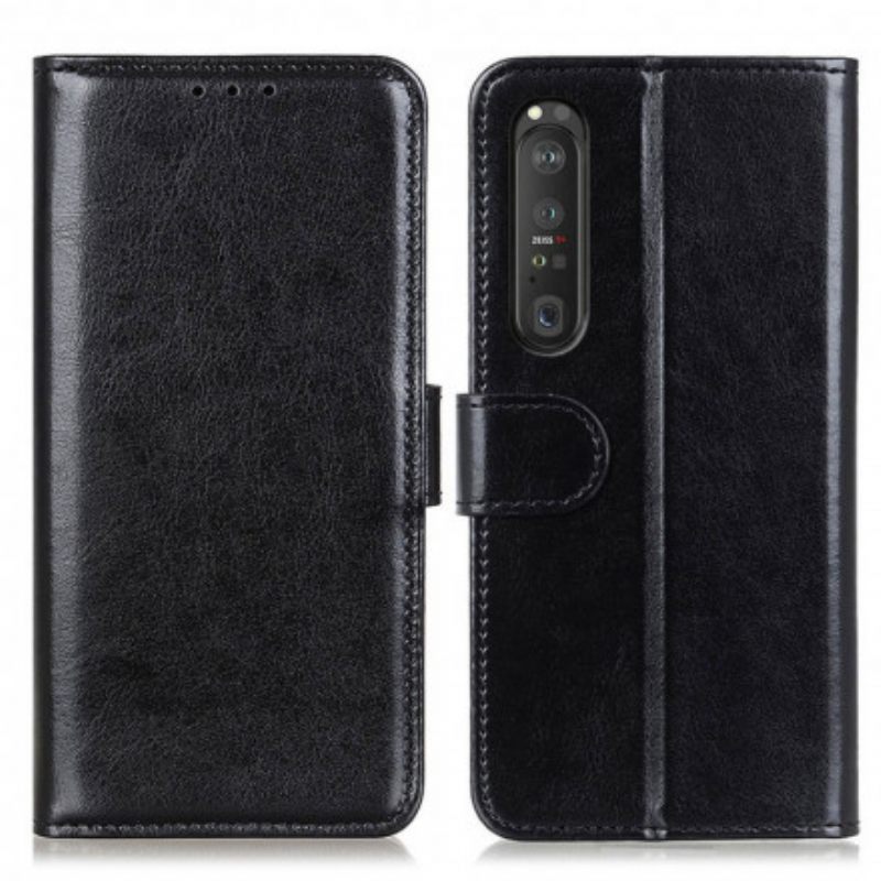 Κάλυμμα Sony Xperia 1 III Φινετσάτο Ψεύτικο Δέρμα