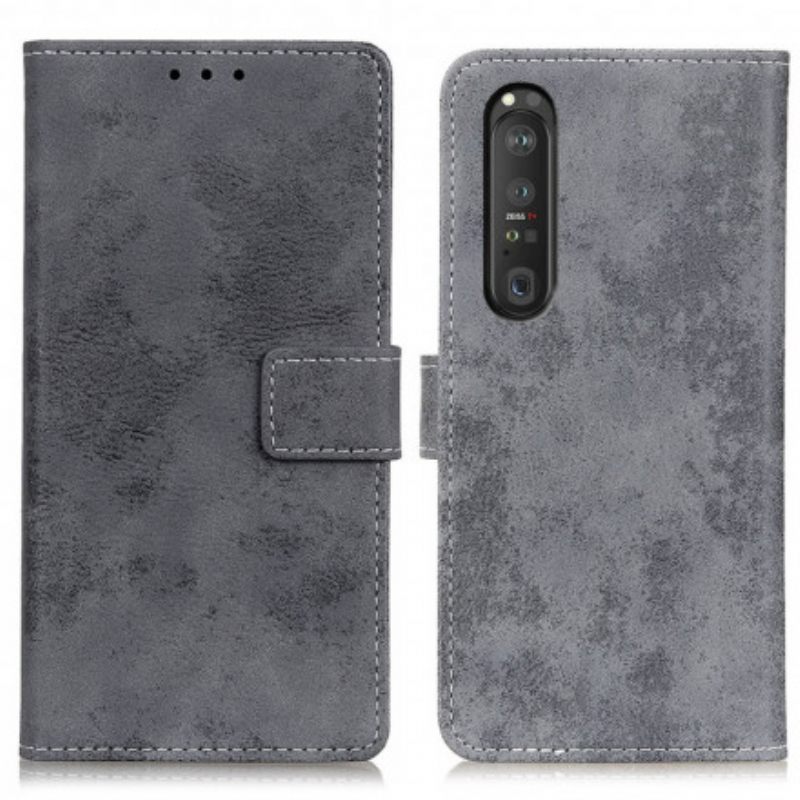 Κάλυμμα Sony Xperia 1 III Vintage Δερμάτινο Εφέ