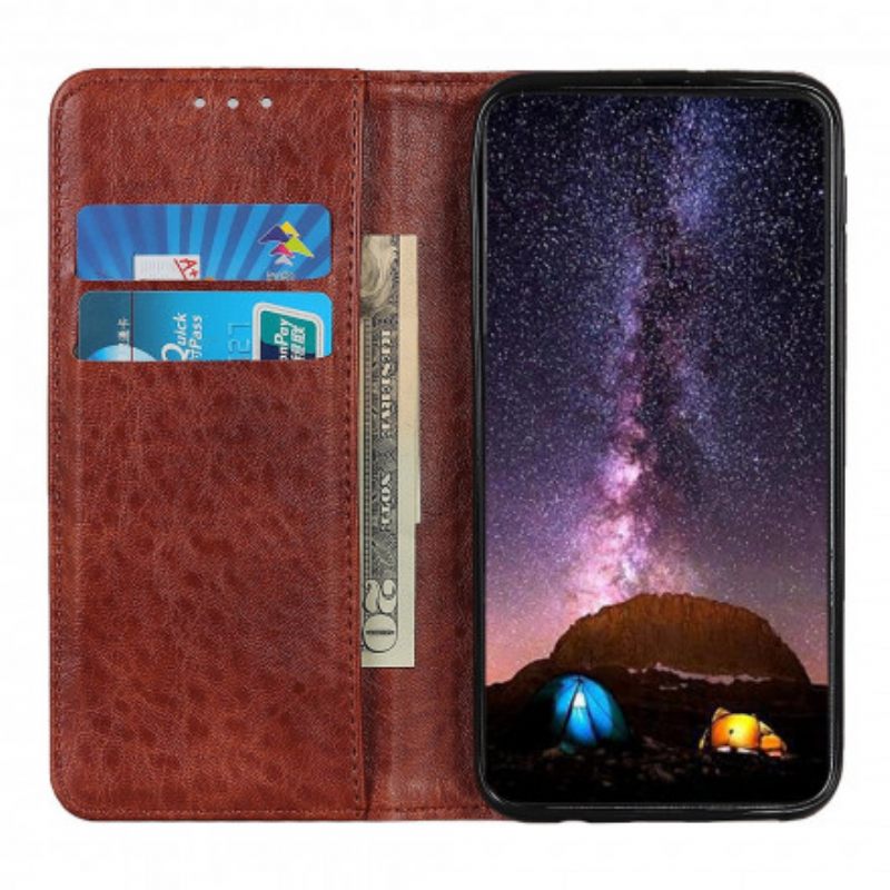 θηκη κινητου Sony Xperia 1 III Θήκη Flip Σχιστό Δέρμα Με Υφή