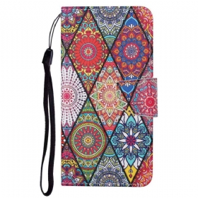 Κάλυμμα Poco X4 Pro 5G με κορδονι Strappy Patchwork