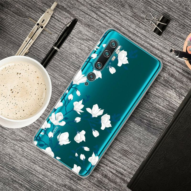 Θήκη Xiaomi Mi Note 10 / 10 Pro Λευκά Λουλούδια