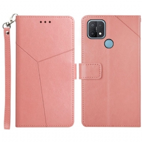 Κάλυμμα Oppo A15 Δερμάτινο Στυλ Geo Y Design