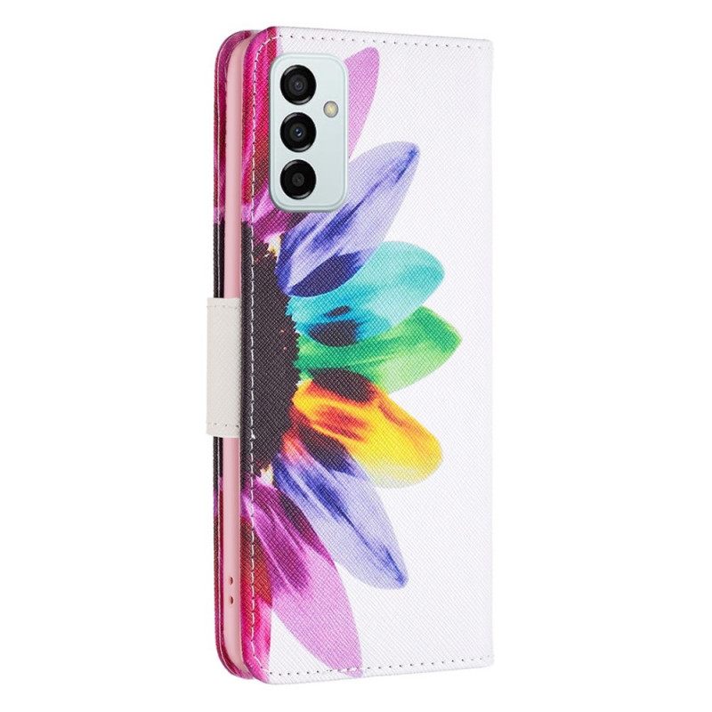 Θήκη Flip Samsung Galaxy M23 5G Ακουαρέλα Λουλούδι