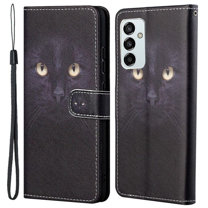 Θήκη Flip Samsung Galaxy M23 5G με κορδονι Thong Cat