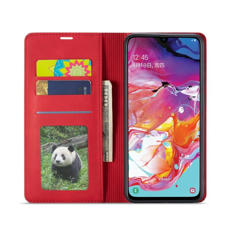 θηκη κινητου Samsung Galaxy A70 Θήκη Flip Δερμάτινο Εφέ Forwenw