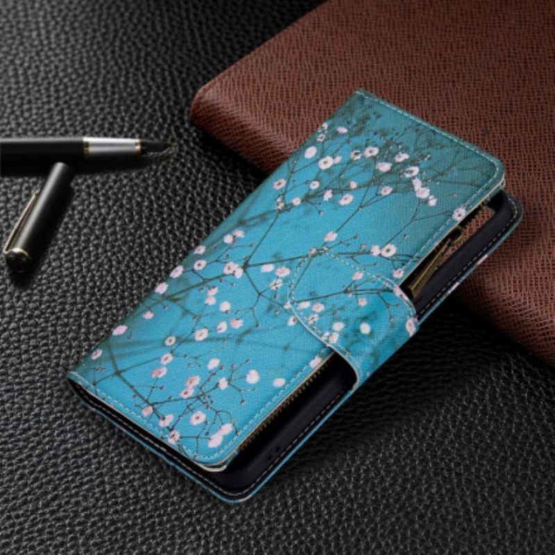 δερματινη θηκη Oppo Reno 6 5G Δέντρο Τσέπη Με Φερμουάρ