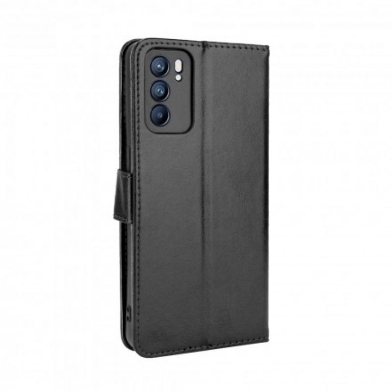 Κάλυμμα Oppo Reno 6 5G Λαμπερό Ψεύτικο Δέρμα