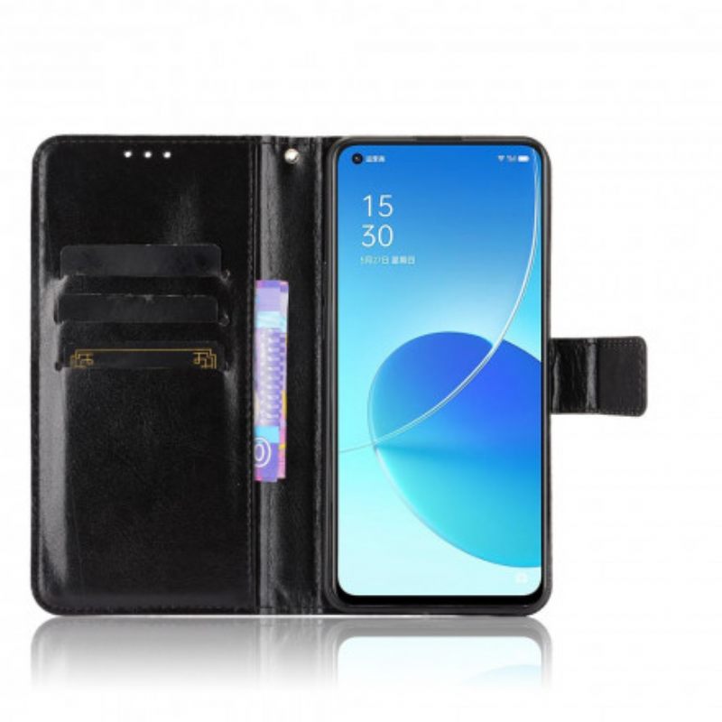 Κάλυμμα Oppo Reno 6 5G Λαμπερό Ψεύτικο Δέρμα