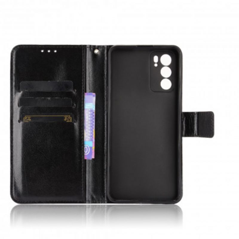 Κάλυμμα Oppo Reno 6 5G Λαμπερό Ψεύτικο Δέρμα