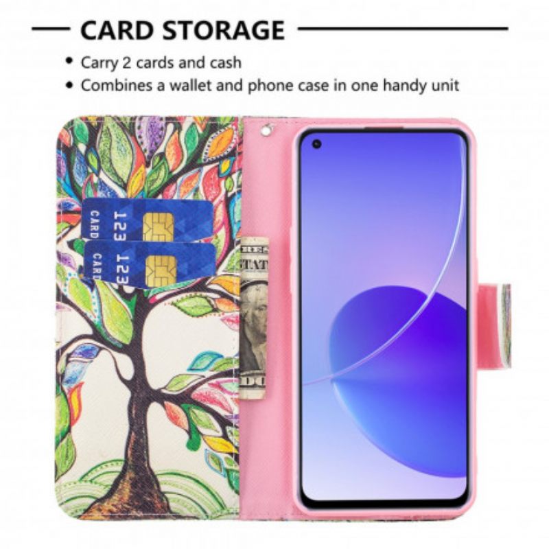 Κάλυμμα Oppo Reno 6 5G Πολύχρωμο Δέντρο