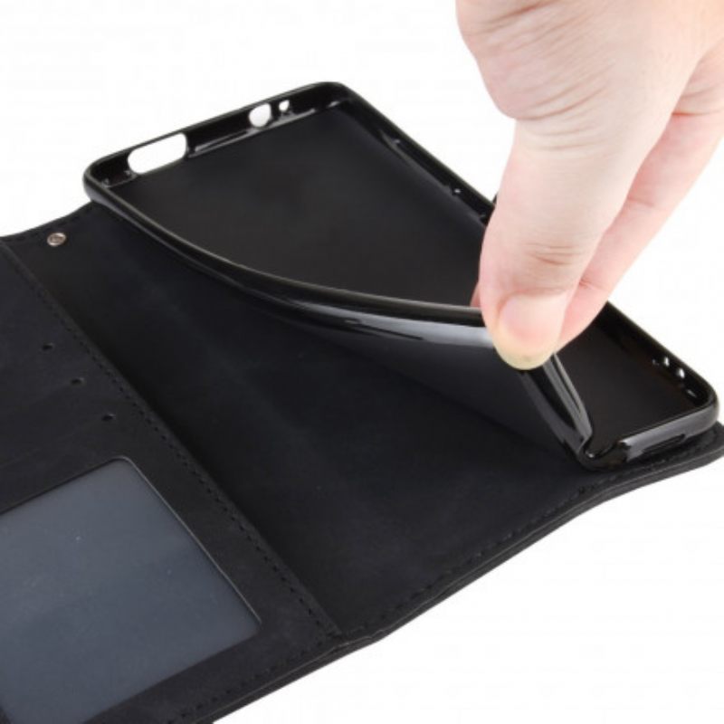 Θήκη Flip Oppo Reno 6 5G Κατηγορία Premier Πολλαπλών Καρτών