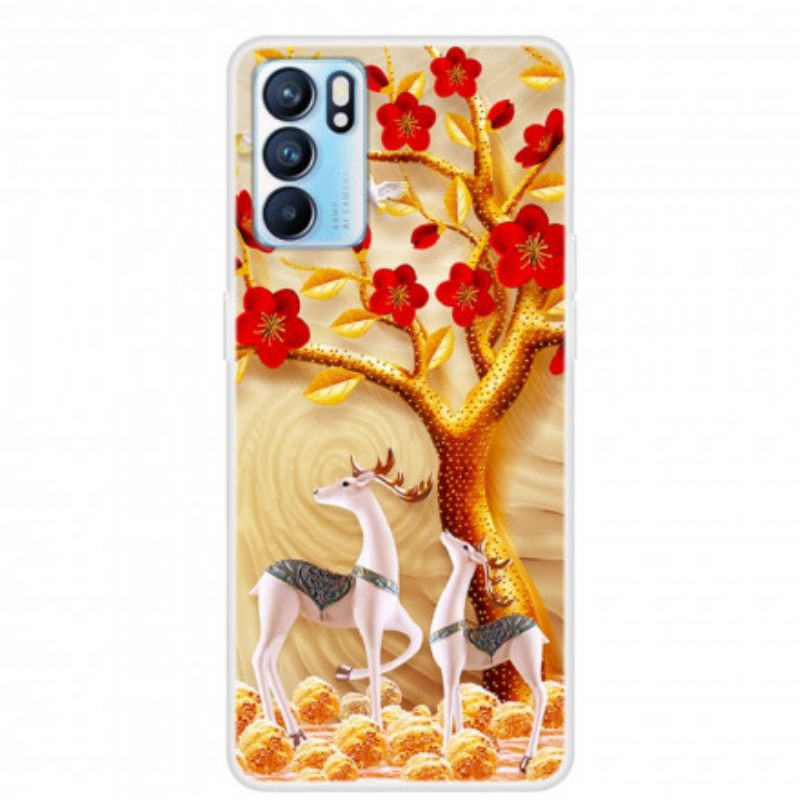 Θήκη Oppo Reno 6 5G Χρυσό Δέντρο