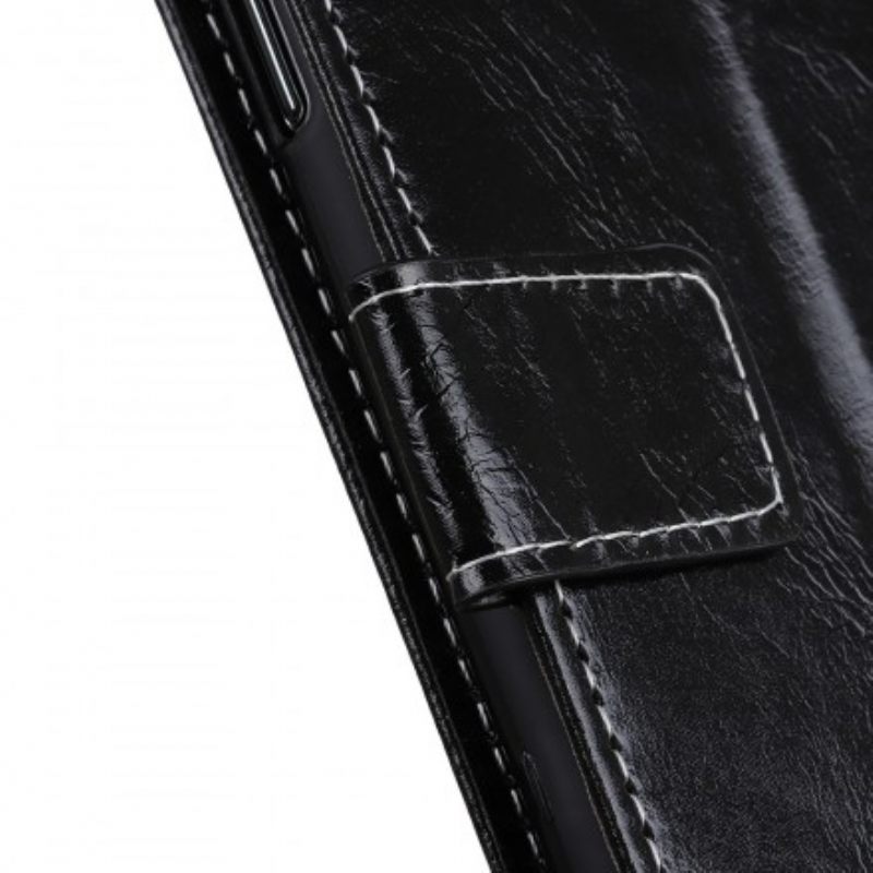 δερματινη θηκη Samsung Galaxy A20e Λαμπερές Και Εμφανείς Ραφές