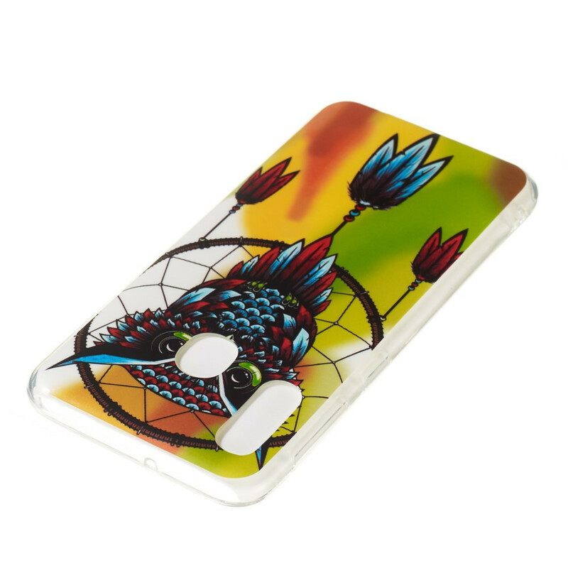 θηκη κινητου Samsung Galaxy A20e Fluorescent Dream Catcher Κουκουβάγιας