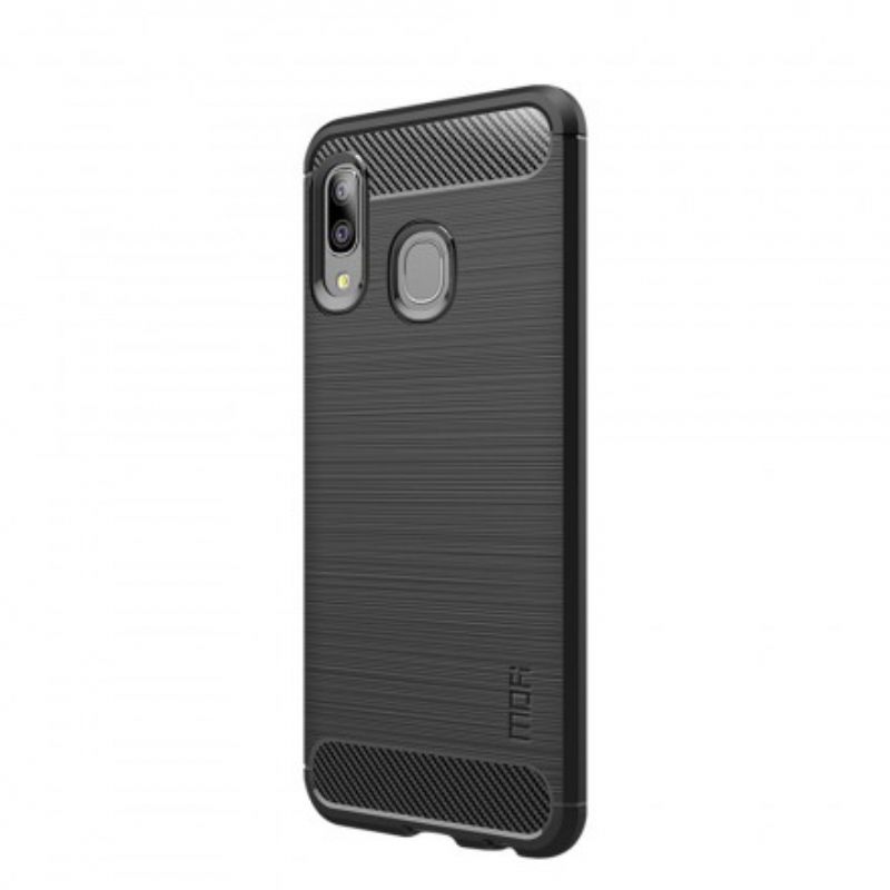 θηκη κινητου Samsung Galaxy A20e Mofi Brushed Carbon Fiber