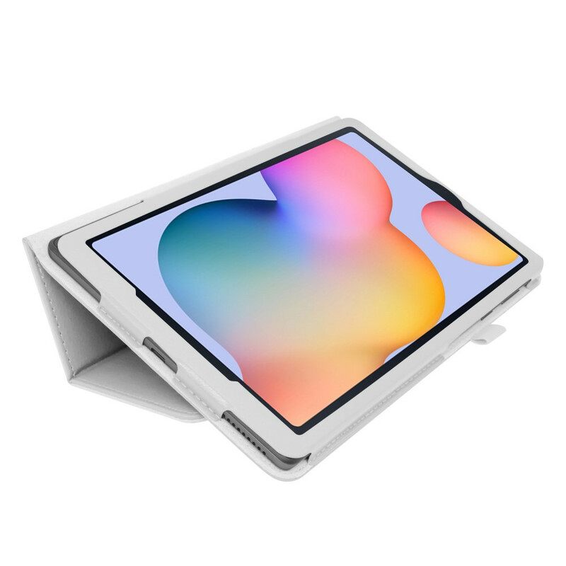 δερματινη θηκη Samsung Galaxy Tab S6 Lite 2 Πτερύγια Litchi Faux Leather