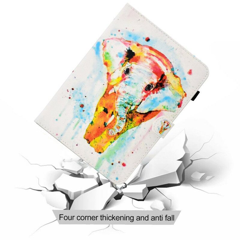 Κάλυμμα Samsung Galaxy Tab S6 Lite Ακουαρέλα Ελέφαντα