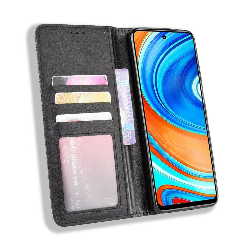 θηκη κινητου Xiaomi Redmi Note 9S / 9 Pro Θήκη Flip Στυλιζαρισμένο Vintage Δερμάτινο Εφέ