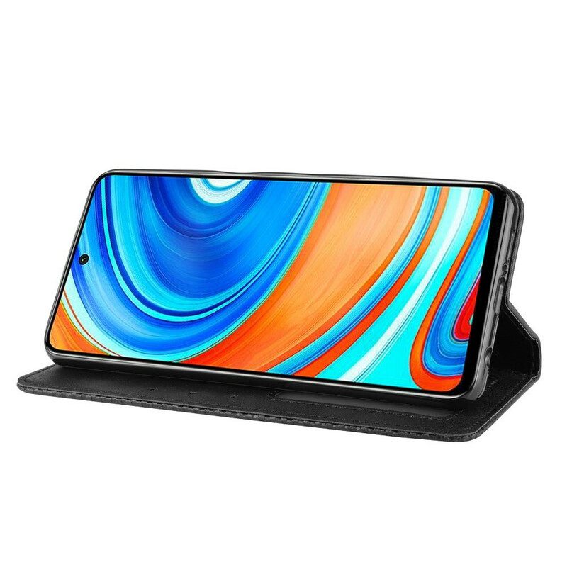 θηκη κινητου Xiaomi Redmi Note 9S / 9 Pro Θήκη Flip Στυλιζαρισμένο Vintage Δερμάτινο Εφέ