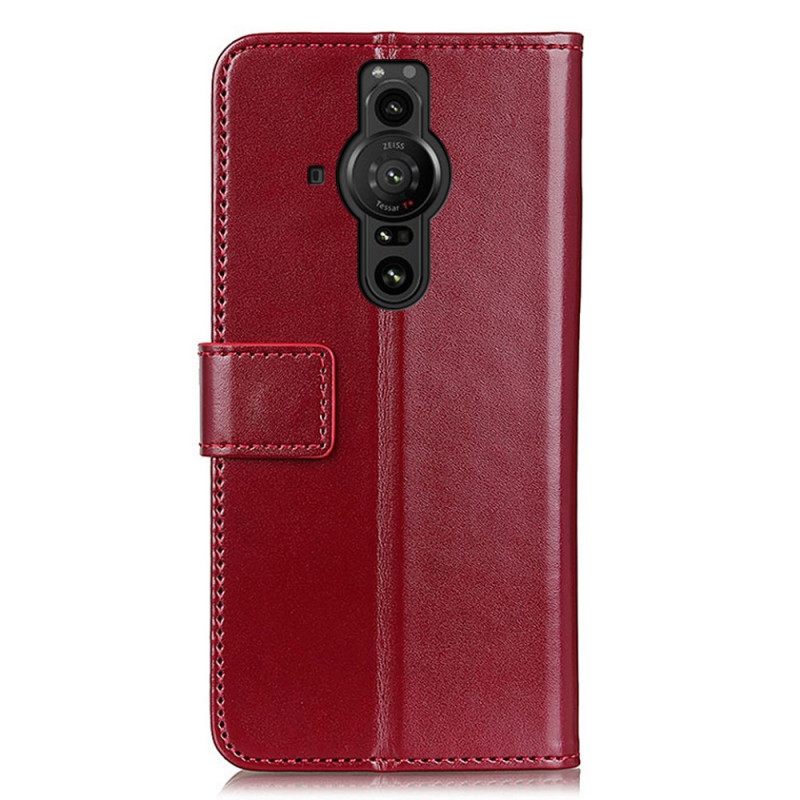 Κάλυμμα Sony Xperia Pro-I Τρίχρωμο Δερμάτινο Εφέ