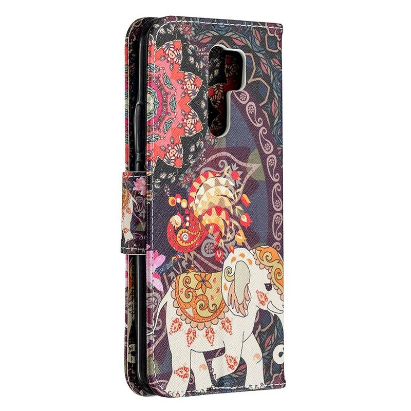 Θήκη Flip Xiaomi Redmi 9 Ινδικοί Ελέφαντες