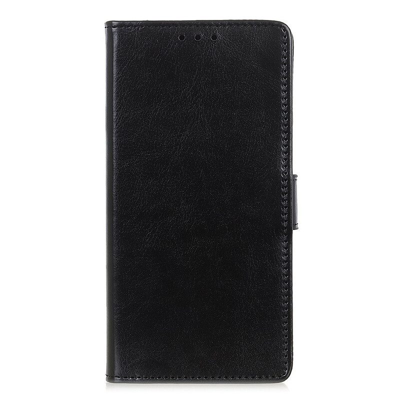 Θήκη Flip iPhone 12 Mini Απλό Γυαλιστερό Δερμάτινο Εφέ