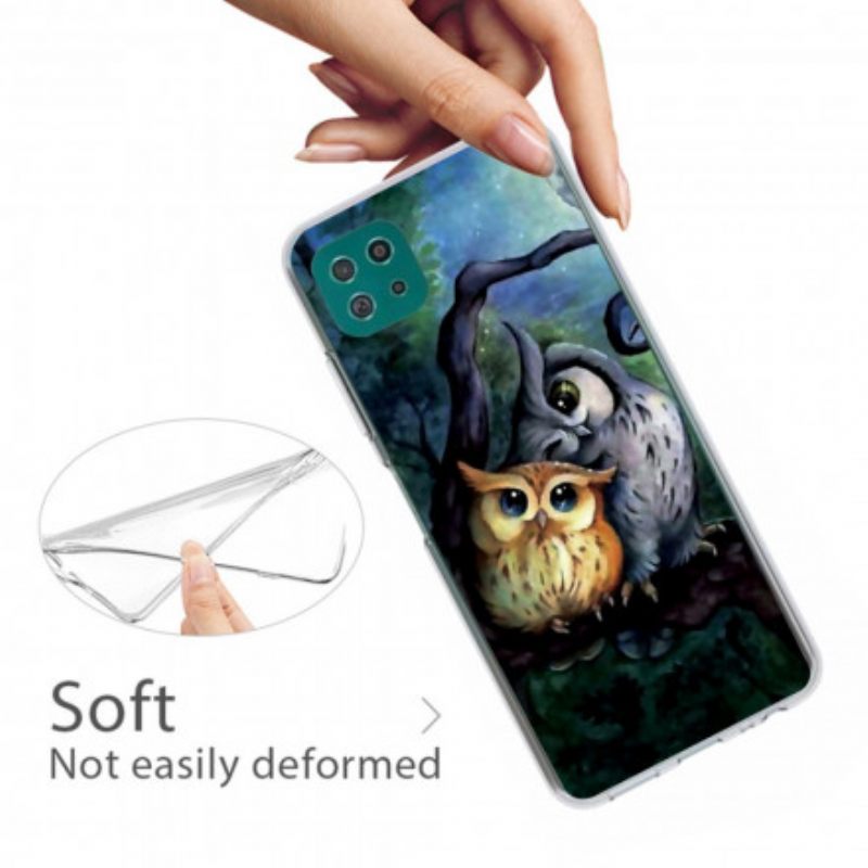 θηκη κινητου Samsung Galaxy A22 5G Ζωγραφική Κουκουβάγιες