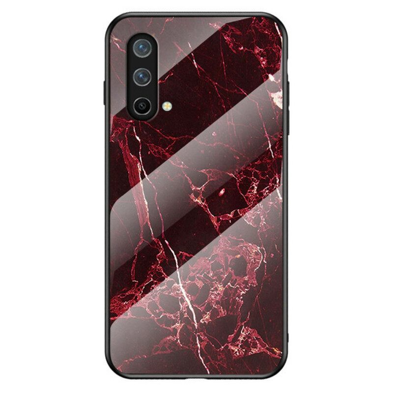Θήκη OnePlus Nord CE 5G Χρώματα Μαρμάρου Σκληρυμένο Γυαλί