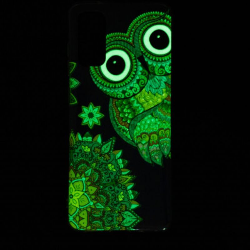 θηκη κινητου Samsung Galaxy A72 4G / A72 5G Fluorescent Owl Mandala