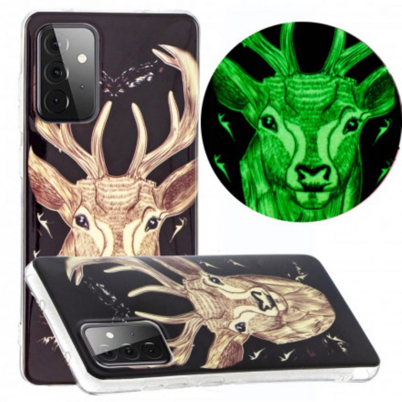 Θήκη Samsung Galaxy A72 4G / A72 5G Fluorescent Majestic Deer