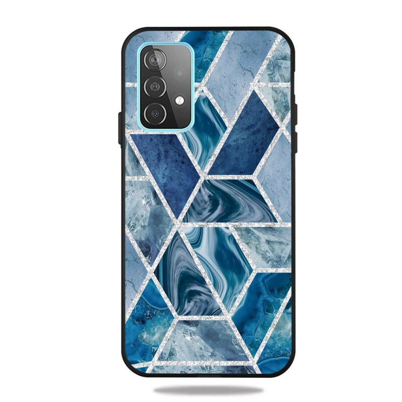 Θήκη Samsung Galaxy A72 4G / A72 5G Μάρμαρο Glitter