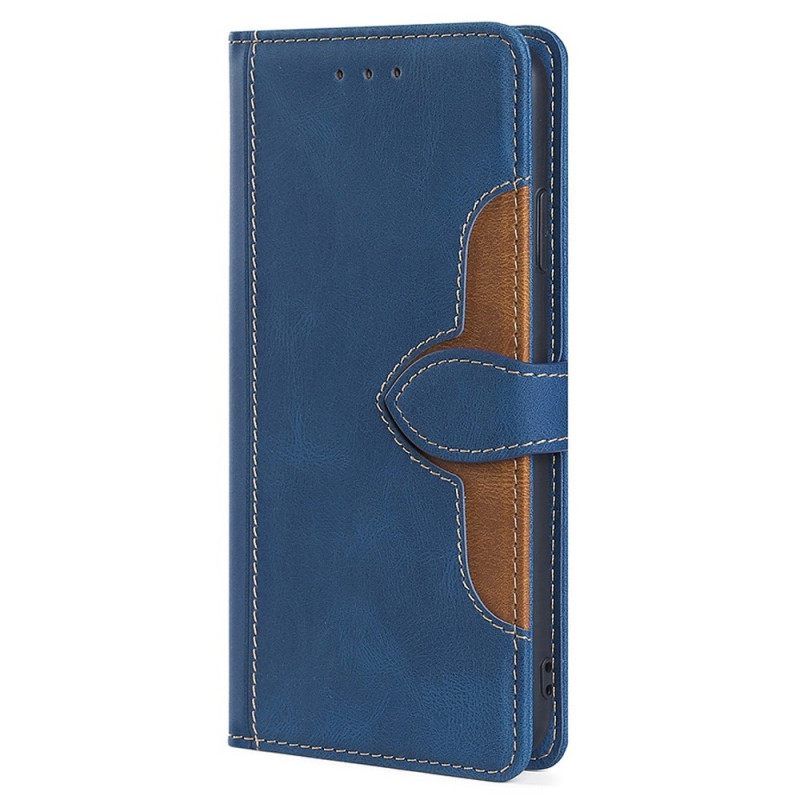 Κάλυμμα Samsung Galaxy M53 5G Faux Leather Bicolor Stylish